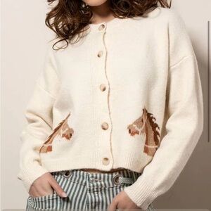 Dreamers Soft Cream Knit Cardigan